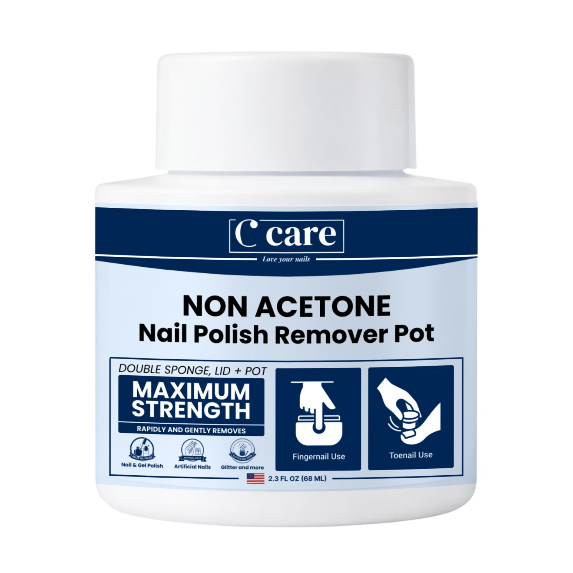 Non Acetone Polish Remover Pot 2.3 fl oz