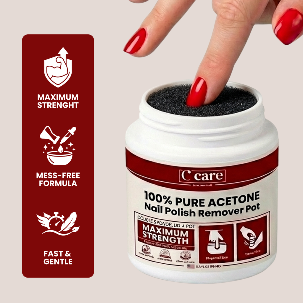 100% Pure Acetone Polish Remover Pot 2.3 fl oz