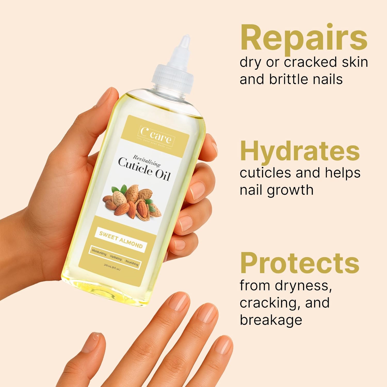 Cuticle Oil 8oz - Sweet Almond