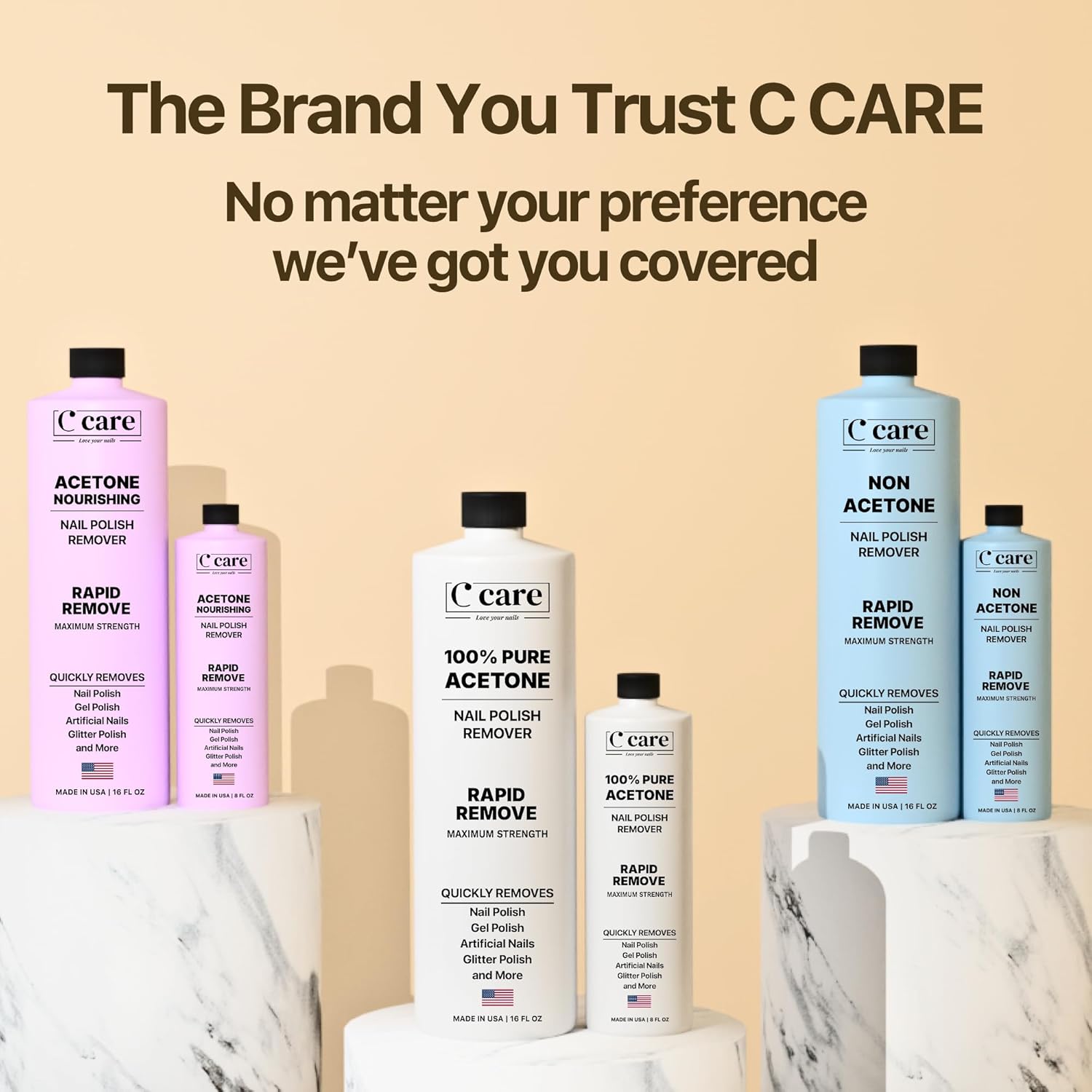 100% Pure Acetone Polish Remover 16 fl oz