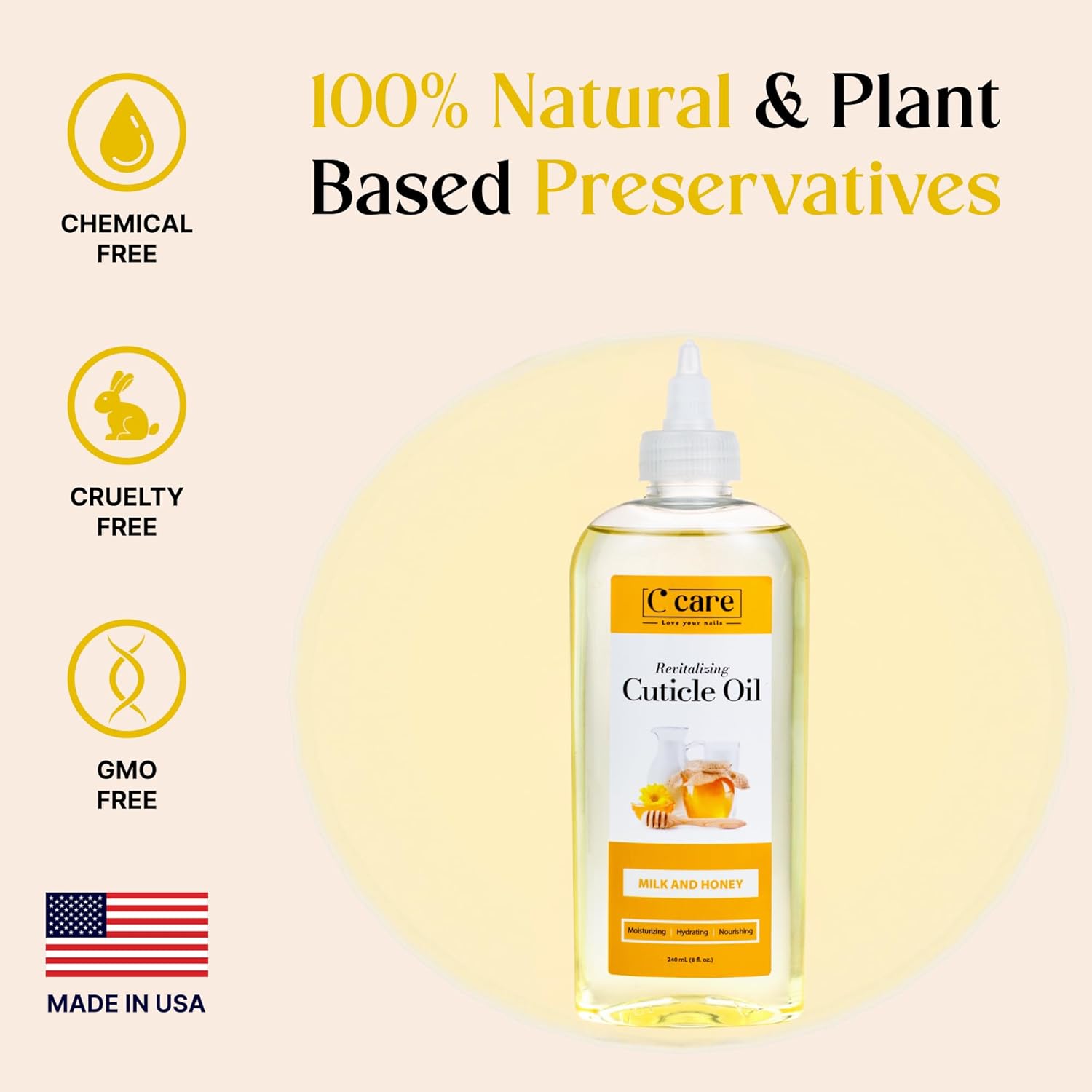 Cuticle Oil 8oz - Milk and Honey