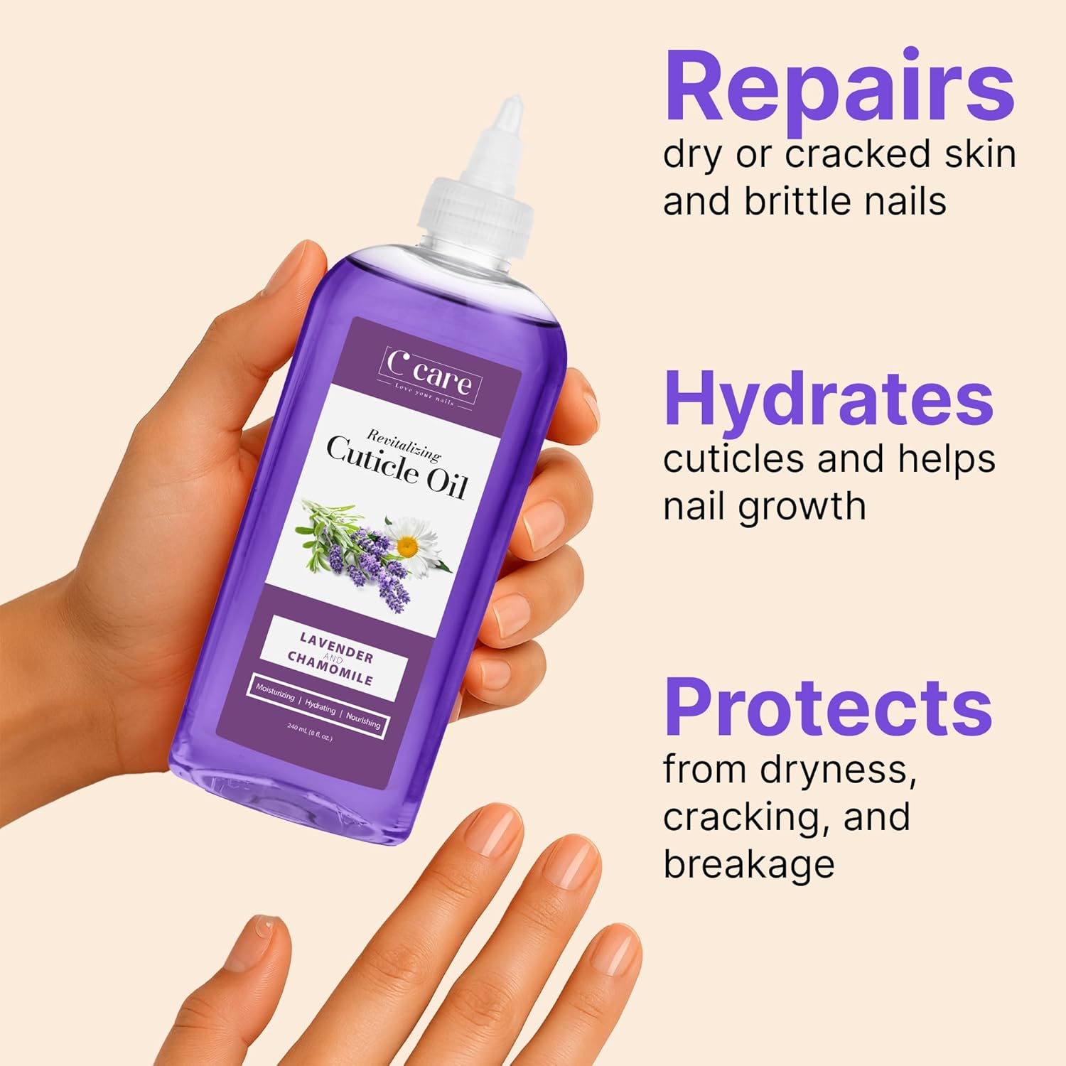 Cuticle Oil 8oz - Lavender and Chamomile